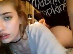 Nasty schoolgirl webcam show