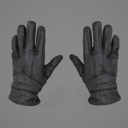 Leather gloves hand fetish